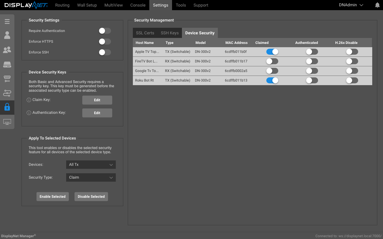Applied Claim Key to all Transmitters