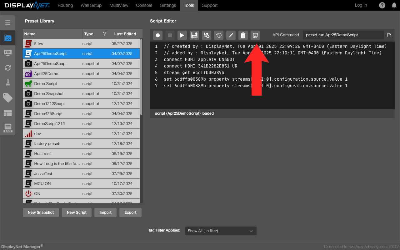 Script Editor Icon Button